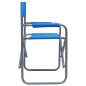 vidaXL Sillas de director 2 unidades acero azul vidaXL Sillas de director 2 unidades acero azul