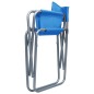 vidaXL Sillas de director 2 unidades acero azul vidaXL Sillas de director 2 unidades acero azul