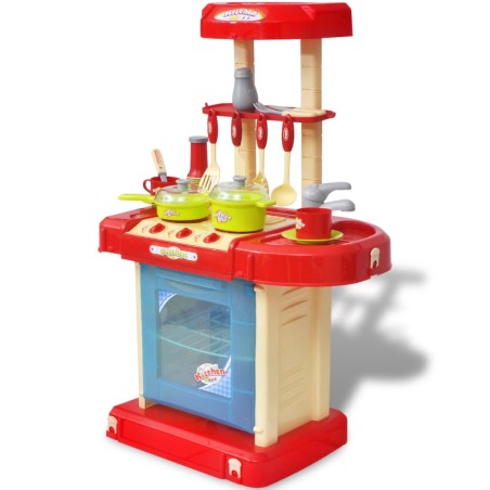 vidaXL Cocinita de juguete para niños con efectos de luz y sonido