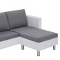 vidaXL Sofá de 3 plazas con cojines cuero sintético blanco vidaXL Sofá de 3 plazas con cojines cuero sintético blanco