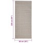 vidaXL Alfombra de sisal natural color arena 66x150 cm vidaXL Alfombra de sisal natural color arena 66x150 cm