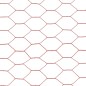vidaXL Alambrada de gallinero acero revestimiento PVC rojo 25x0,5 m vidaXL Alambrada de gallinero acero revestimiento PVC rojo 25x0,5 m
