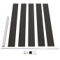 vidaXL Panel de valla WPC negro 175x105 cm vidaXL Panel de valla WPC negro 175x105 cm