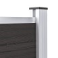 vidaXL Panel de valla WPC negro 175x105 cm vidaXL Panel de valla WPC negro 175x105 cm