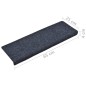 vidaXL Alfombrillas de escalera 10 unidades gris antracita 65x21x4 cm vidaXL Alfombrillas de escalera 10 unidades gris antracita 65x21x4 cm