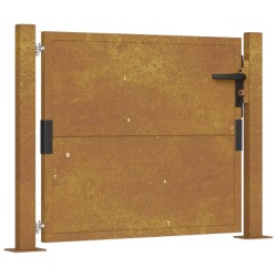 vidaXL Puerta de jardín acero corten 105x105 cm