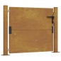 vidaXL Puerta de jardín acero corten 105x105 cm