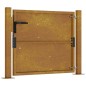 vidaXL Puerta de jardín acero corten 105x105 cm