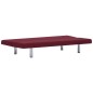 vidaXL Sofá cama de poliéster color vino tinto vidaXL Sofá cama de poliéster color vino tinto