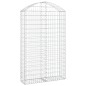 vidaXL Cesta gaviones forma arco hierro galvanizado 100x30x160/180 cm vidaXL Cesta gaviones forma arco hierro galvanizado 100x30x160/180 cm