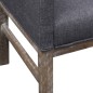 vidaXL Banco con cojín acolchado madera de caucho tela gris oscuro vidaXL Banco con cojín acolchado madera de caucho tela gris oscuro