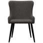 vidaXL Sillas de comedor 2 unidades de terciopelo gris