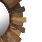vidaXL Espejo de pared de madera reciclada maciza 50 cm vidaXL Espejo de pared de madera reciclada maciza 50 cm