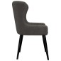 vidaXL Sillas de comedor 2 unidades de terciopelo gris
