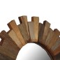 vidaXL Espejo de pared de madera reciclada maciza 50 cm vidaXL Espejo de pared de madera reciclada maciza 50 cm