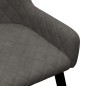 vidaXL Sillas de comedor 2 unidades de terciopelo gris