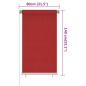 vidaXL Persiana enrollable de jardín HDPE rojo 80x140 cm vidaXL Persiana enrollable de jardín HDPE rojo 80x140 cm