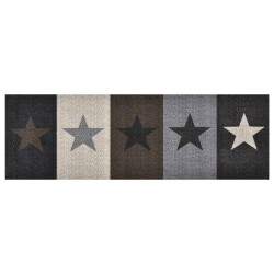 vidaXL Alfombra de cocina lavable Stars 60x300 cm