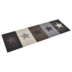 vidaXL Alfombra de cocina lavable Stars 60x300 cm