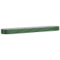vidaXL Jardinera arriate acero recubrimiento polvo verde 544x100x36 cm vidaXL Jardinera arriate acero recubrimiento polvo verde 544x100x36 cm