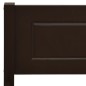 vidaXL Estructura de cama madera maciza pino marrón oscuro 120x200 cm