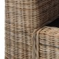 vidaXL Sillón con cojines ratán natural vidaXL Sillón con cojines ratán natural