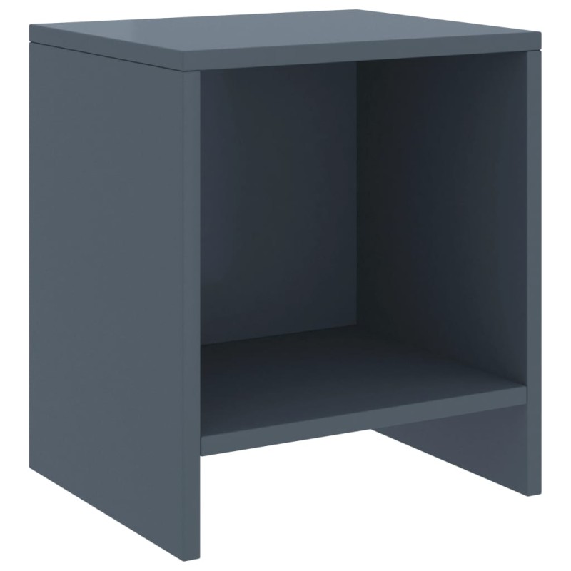 vidaXL Mesita de noche madera maciza de mango gris claro 35x30x40 cm vidaXL Mesita de noche madera maciza de mango gris claro 35x30x40 cm