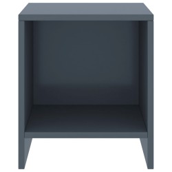 vidaXL Mesita de noche madera maciza de mango gris claro 35x30x40 cm