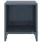 vidaXL Mesita de noche madera maciza de mango gris claro 35x30x40 cm vidaXL Mesita de noche madera maciza de mango gris claro 35x30x40 cm
