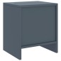 vidaXL Mesita de noche madera maciza de mango gris claro 35x30x40 cm vidaXL Mesita de noche madera maciza de mango gris claro 35x30x40 cm