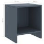 vidaXL Mesita de noche madera maciza de mango gris claro 35x30x40 cm vidaXL Mesita de noche madera maciza de mango gris claro 35x30x40 cm