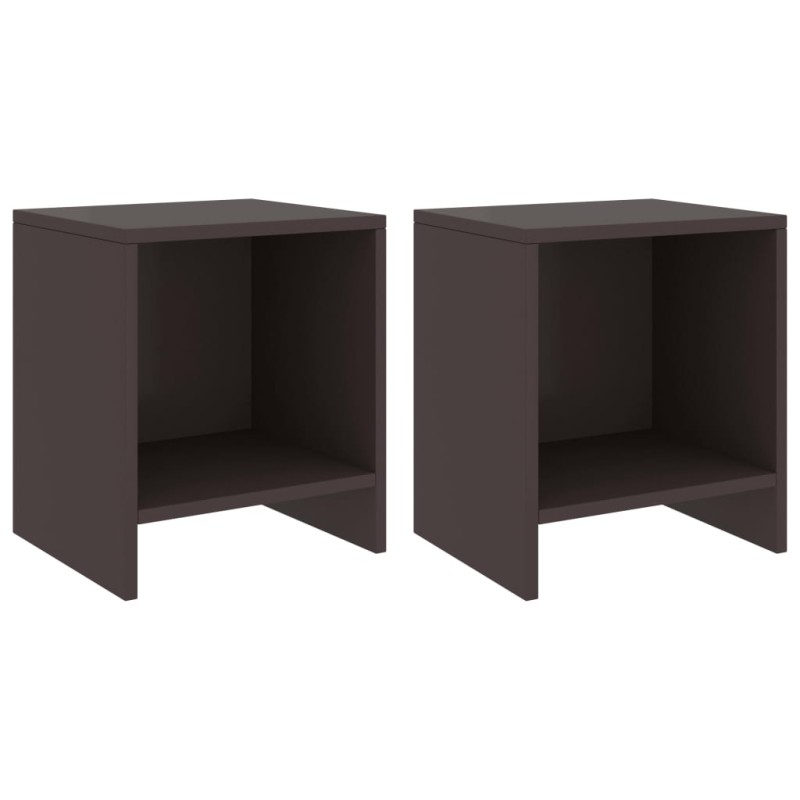 vidaXL Mesitas de noche 2 uds madera de pino marrón oscuro 35x30x40 cm vidaXL Mesitas de noche 2 uds madera de pino marrón oscuro 35x30x40 cm