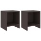 vidaXL Mesitas de noche 2 uds madera de pino marrón oscuro 35x30x40 cm vidaXL Mesitas de noche 2 uds madera de pino marrón oscuro 35x30x40 cm