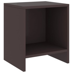 vidaXL Mesitas de noche 2 uds madera de pino marrón oscuro 35x30x40 cm