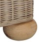 vidaXL Sillón con cojines ratán natural vidaXL Sillón con cojines ratán natural