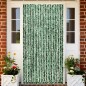 vidaXL Cortina mosquitera chenilla verde y blanco 100x220 cm vidaXL Cortina mosquitera chenilla verde y blanco 100x220 cm