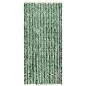 vidaXL Cortina mosquitera chenilla verde y blanco 100x220 cm vidaXL Cortina mosquitera chenilla verde y blanco 100x220 cm