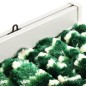 vidaXL Cortina mosquitera chenilla verde y blanco 100x220 cm vidaXL Cortina mosquitera chenilla verde y blanco 100x220 cm