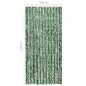 vidaXL Cortina mosquitera chenilla verde y blanco 100x220 cm vidaXL Cortina mosquitera chenilla verde y blanco 100x220 cm