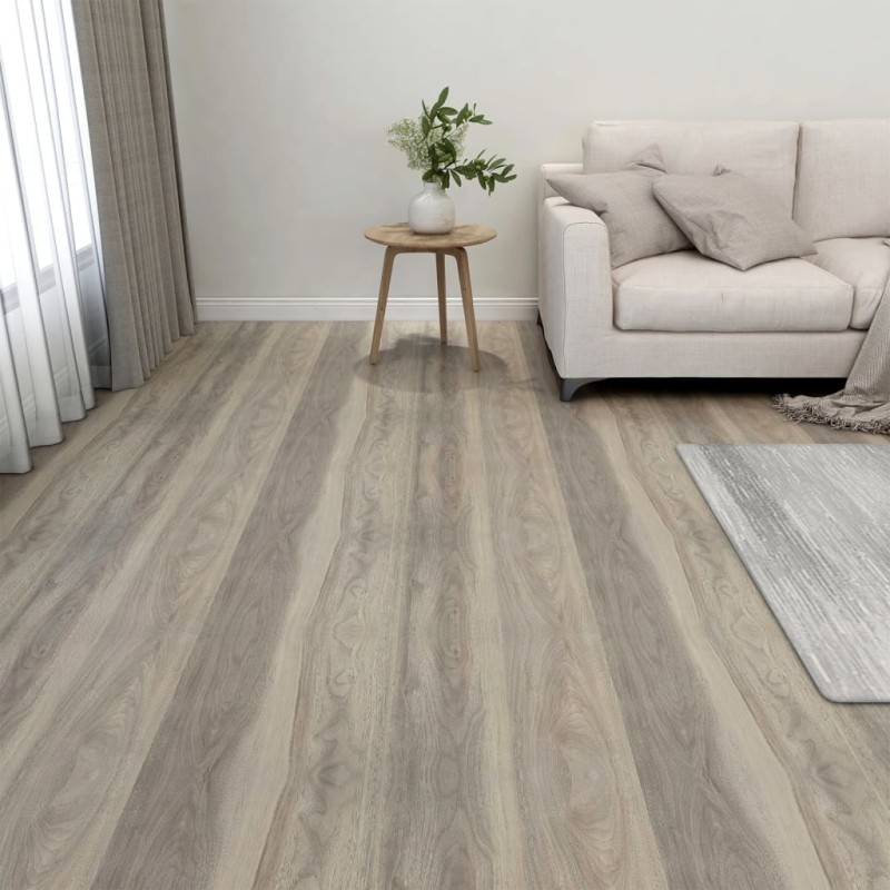 vidaXL Tarimas autoadhesivas 20 unidades PVC 1,86 m² gris taupe vidaXL Tarimas autoadhesivas 20 unidades PVC 1,86 m² gris taupe