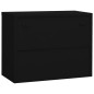 vidaXL Armario de oficina de acero negro 90x40x70 cm vidaXL Armario de oficina de acero negro 90x40x70 cm