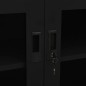 vidaXL Armario de oficina de acero negro 90x40x70 cm vidaXL Armario de oficina de acero negro 90x40x70 cm