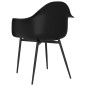 vidaXL Sillas de comedor 2 unidades negras PP vidaXL Sillas de comedor 2 unidades negras PP