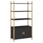 vidaXL Aparador alto madera contrachapada negro 80x40x153 cm vidaXL Aparador alto madera contrachapada negro 80x40x153 cm