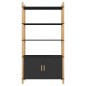 vidaXL Aparador alto madera contrachapada negro 80x40x153 cm vidaXL Aparador alto madera contrachapada negro 80x40x153 cm