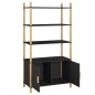 vidaXL Aparador alto madera contrachapada negro 80x40x153 cm vidaXL Aparador alto madera contrachapada negro 80x40x153 cm