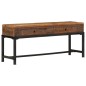 vidaXL Mueble de TV madera maciza reciclada 110x30x46 cm vidaXL Mueble de TV madera maciza reciclada 110x30x46 cm
