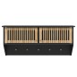 vidaXL Armario pared ganchos madera contrachapada negro 80x24x35,5 cm vidaXL Armario pared ganchos madera contrachapada negro 80x24x35,5 cm