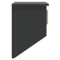 vidaXL Armario pared ganchos madera contrachapada negro 80x24x35,5 cm vidaXL Armario pared ganchos madera contrachapada negro 80x24x35,5 cm
