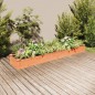 vidaXL Jardinera arriate con forro madera abeto marrón 240x45x25 cm vidaXL Jardinera arriate con forro madera abeto marrón 240x45x25 cm
